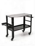 36 x 18 Inch Welding Table, 1200 Lbs Capacity Welding Workbench, Black