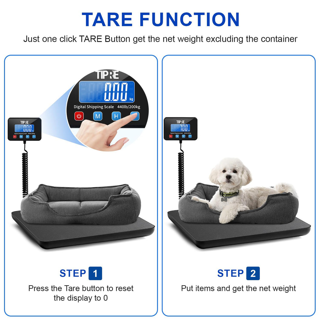 Shipping Scale 440lbs for Packages,Lightweight Carbon Fibre Heavy Duty Digital Postal Scale,0.5 oz High Accuracy