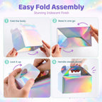 16PCS Iridescent Gable Favor Boxes, 6.1 X 3.3 X 3.5 inches