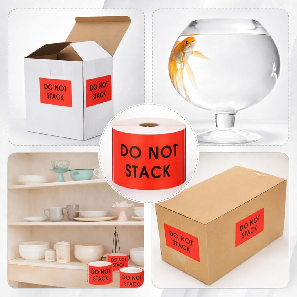 3" x 5" Do Not Stack Stickers 500/roll Shipping Labels Stickers