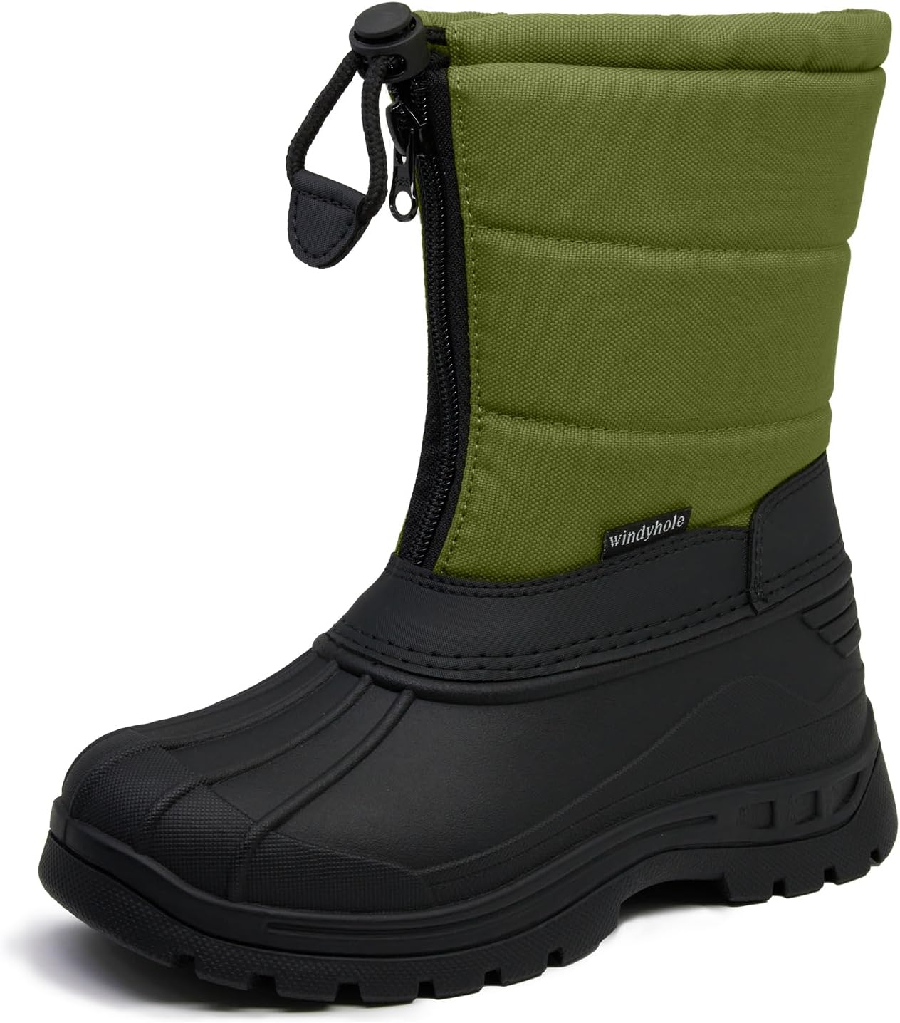 Kids Waterproof Fleece Warm Non-Slip Winter Snow Boots(Grey,1 Big Kid) | Waterproof Non-slip Boys Boots