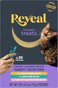 Fish & Chicken Variety Lickable Cat Treats 20-Pack 0.5 oz Pouches