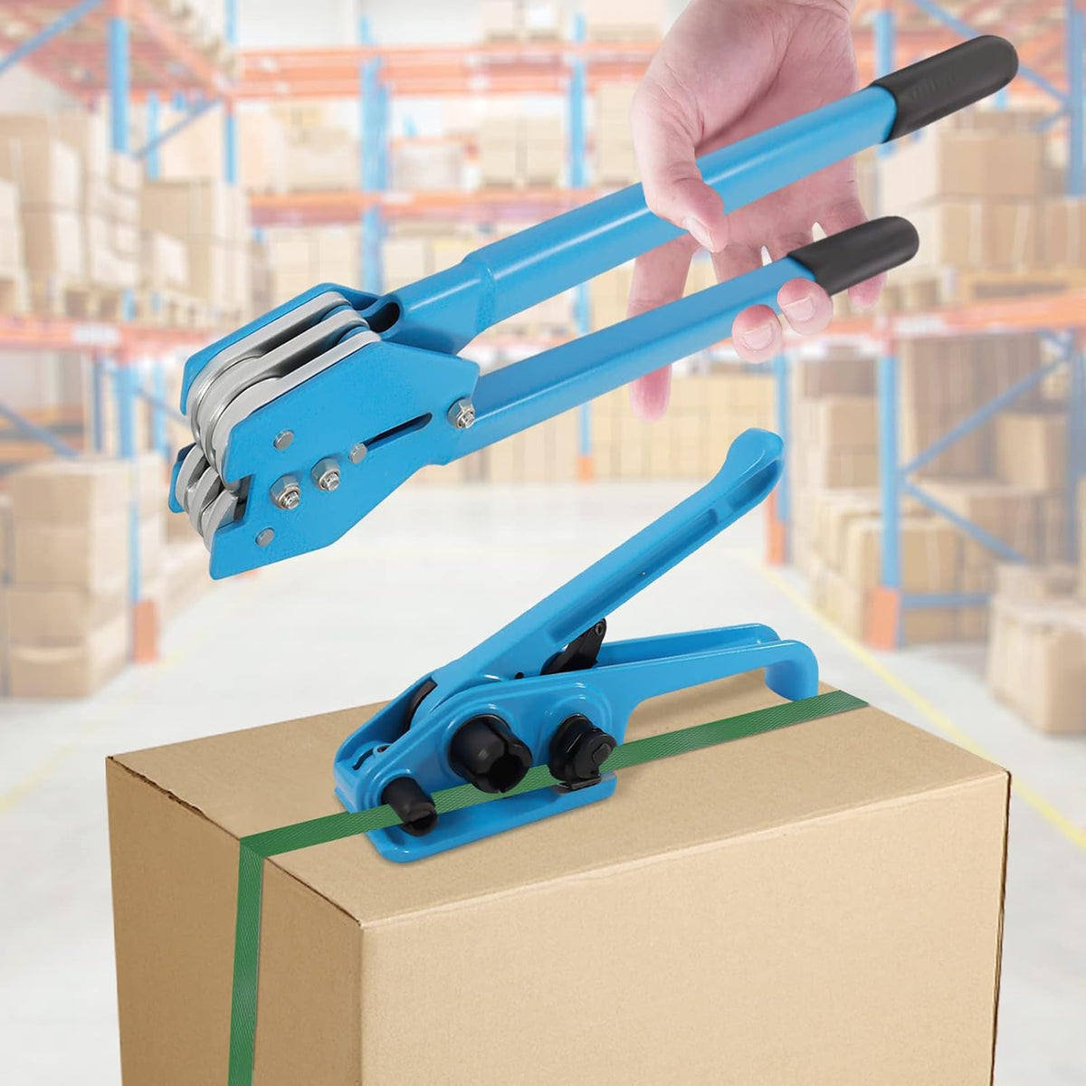 Banding Packaging Pallet Strapping Kit Poly Strapping Tensioner Tool, Banding Sealer Tool,Plastic Packaging Corner
