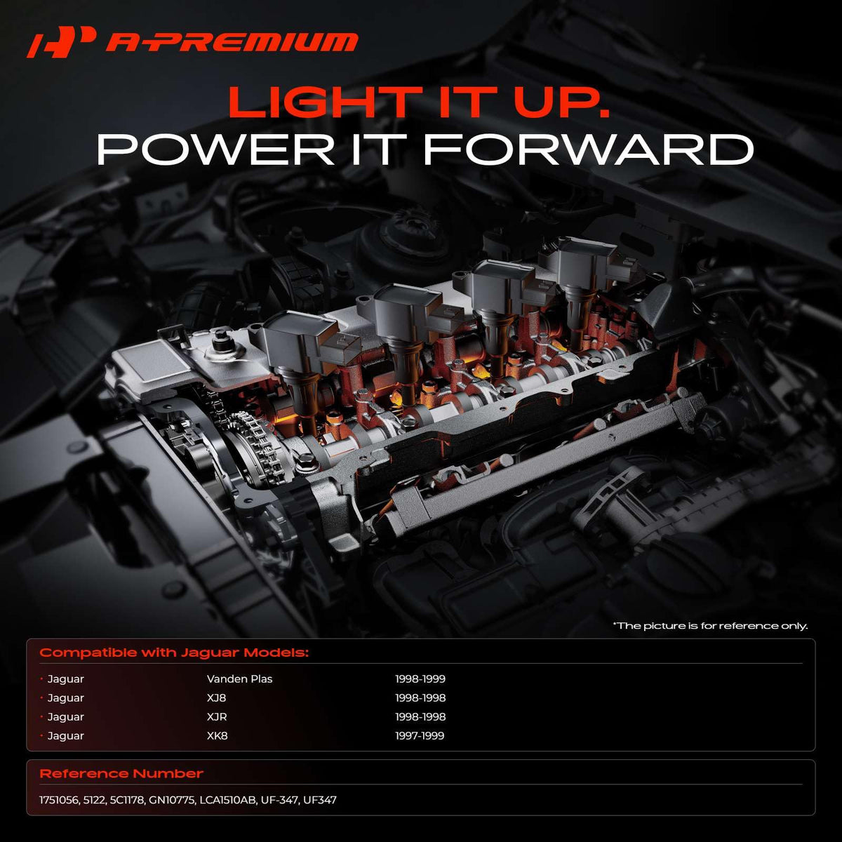 A-Premium Engine Ignition Coil Pack Compatible with Jaguar