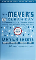 CLEAN DAY Dryer Sheets, Fabric Softener, Rain Water, 80 Count