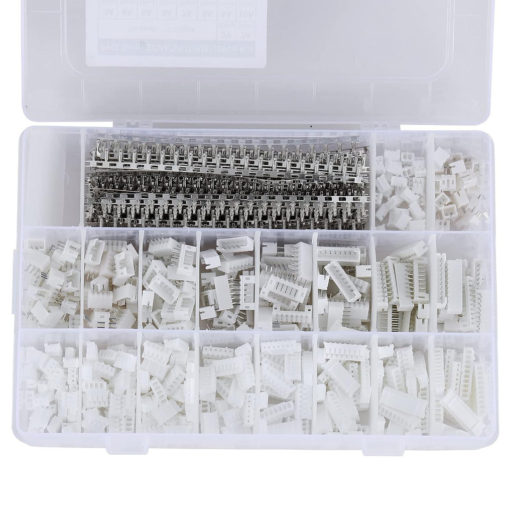 1550PCS JST PH 2.0mm Connector Assortment Kit 2.0mm Pitch Male Female 2/3/4/5/6/7/8/9/10 Pin Housing Adapter Plug Terminal