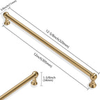 5 Pack 12 Inch Hole Center Champagne Bronze Cabinet pulls 100% Solid Heavy Duty Warm Brass Dresser Pulls Cabinet