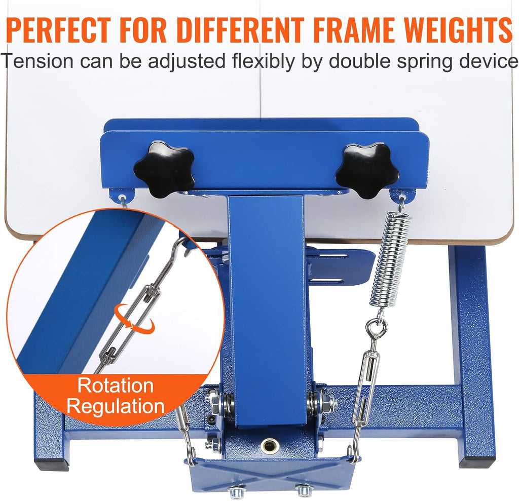 Screen Printing Machine 1 Color 1 Station Silk Screen Printing Press | For T-Shirt DIY Printing, 21.2 x 17.7 in/54 x