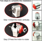 EUDAX 6 Set Rectangular Mini Electric 1.5-3V 24000RPM DC Motor with 84 Pcs Plastic Gears,Electronic Wire, 2 x AA Battery Holder,Boat Rocker Switch,Shaft Propeller for DIY Science Projects
