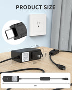 5V 2.5A Raspberry Pi 3 Pi3 B+ Power Supply Adapter AC with Power On/Off Switch (3.3ft Cord)