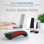 Mini Barcode Scanner Bluetooth Compatible, Portable Bar Code Reader