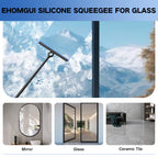 Shower Squeegee for Glass Doors with Long Handle