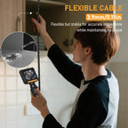 ZEENSUY 3.9mm Two-Way Articulating Borescope, Endoscope Camera with Light