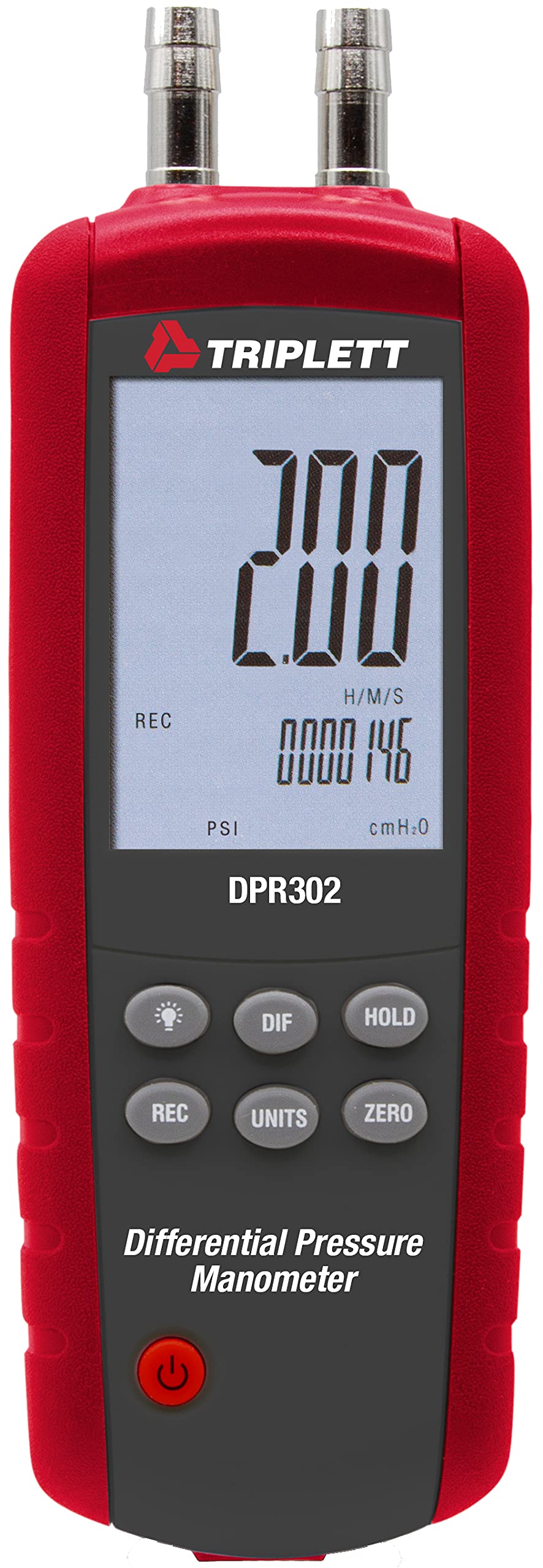 Triplett DPR302 Differential Pressure Manometer with NIST Calibration