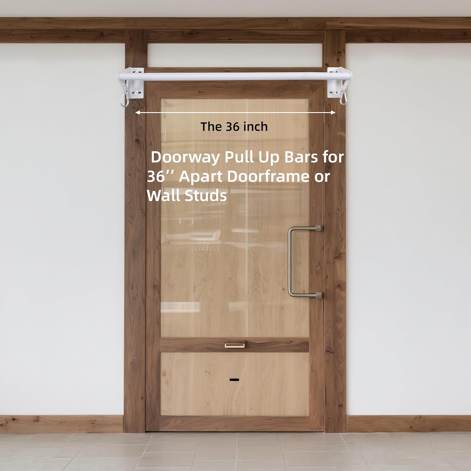 Wall Mounted Doorway Pull Up Bar, Heavy Duty Strength Training Pull-Up Bars for Doorframe, Support Beam or Joist