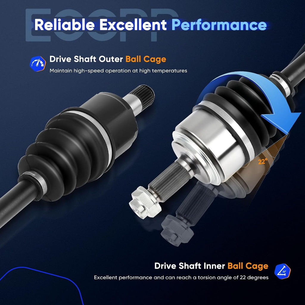 ECCPP CV Axle Half Shaft Assembly fit for 2003-2007 for Honda Accord
