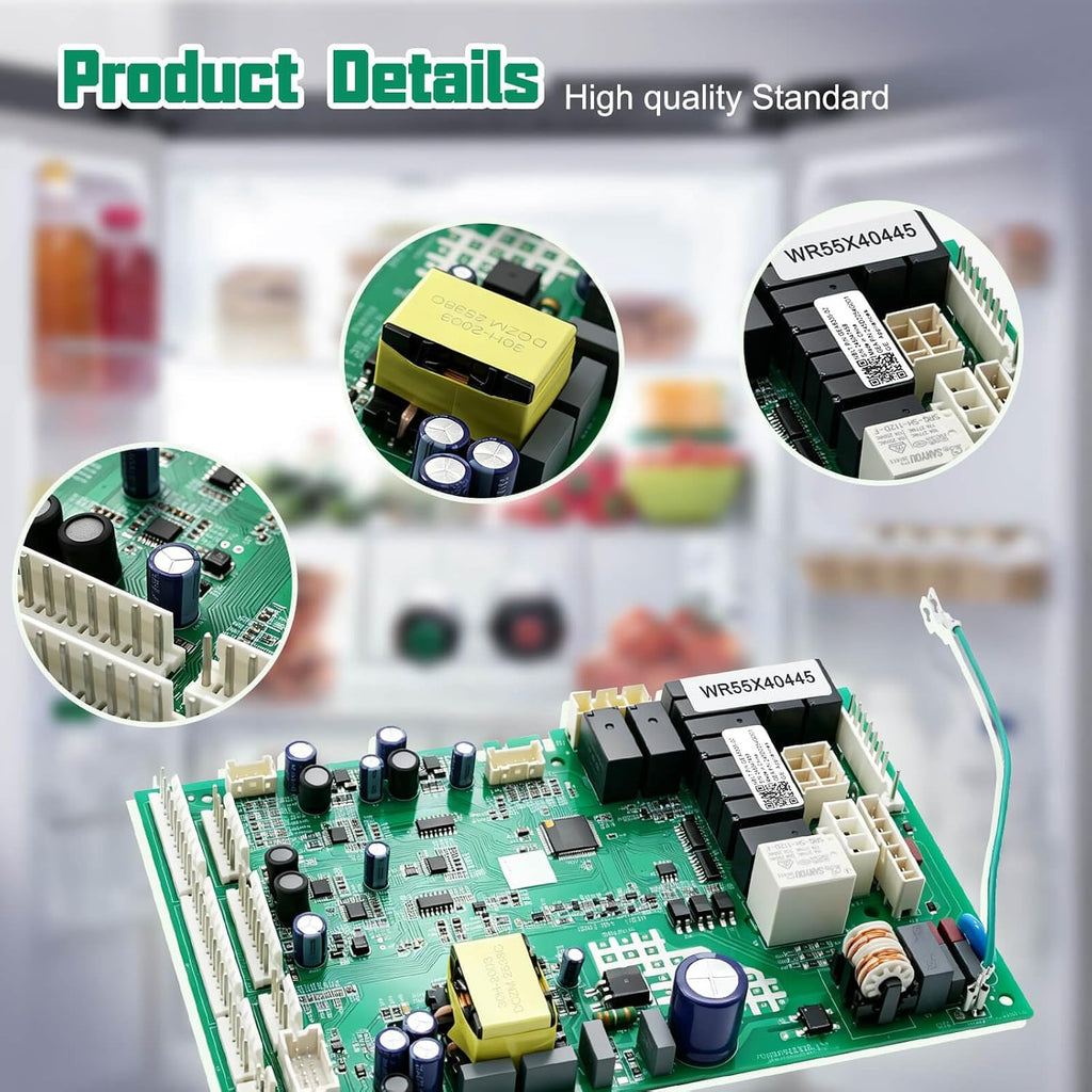 WR55X40445 Refrigerator Control Board Compatible with GE