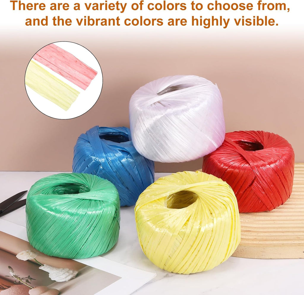 Polyester Nylon Plastic Rope Twine 100m/328ft Cord White