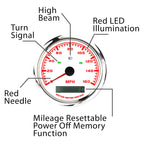 MOTOR METER RACING 85mm 3-3/8" W Pro GPS Speedometer