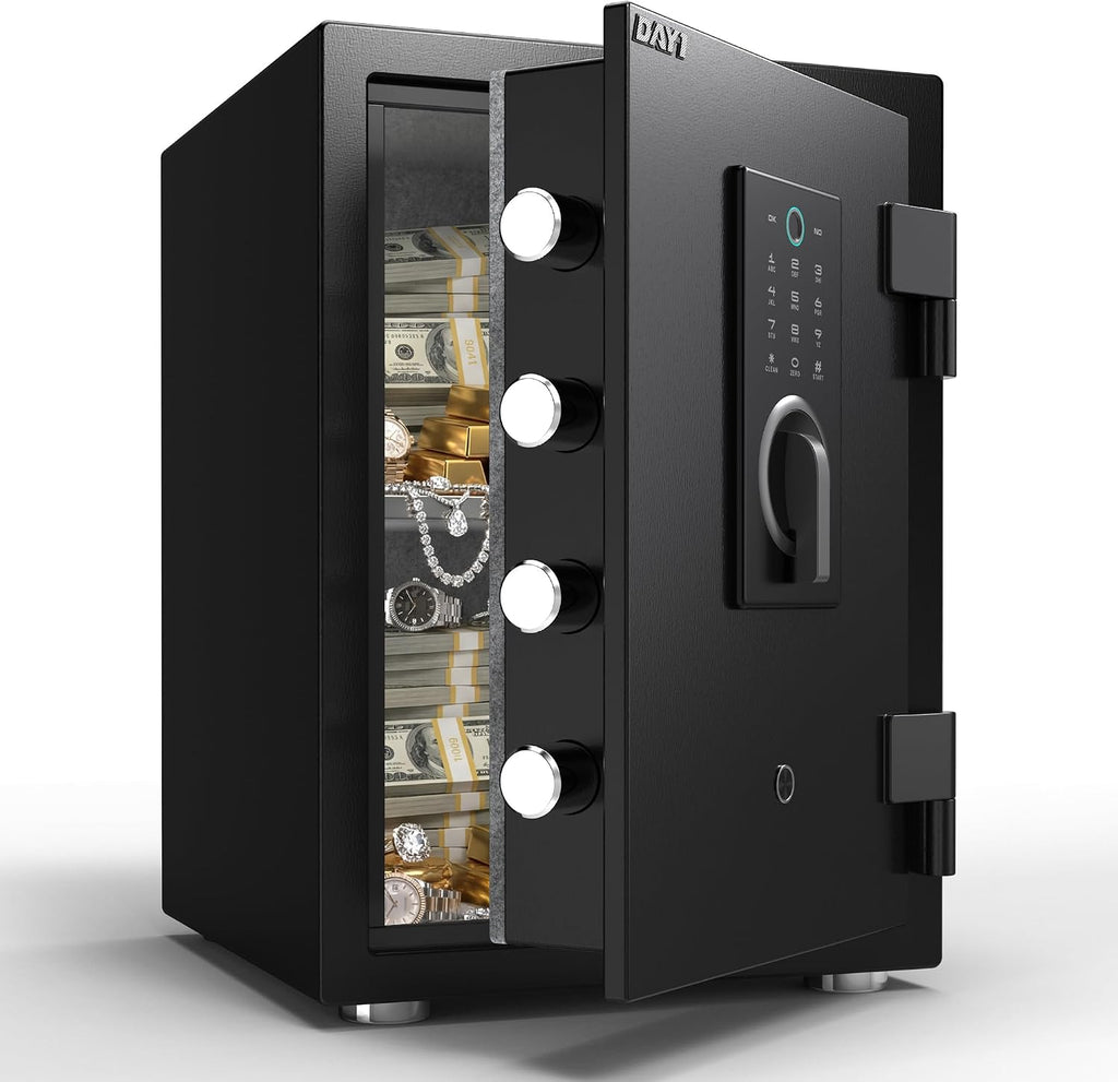 Fireproof Safe, 2.0 Cubic Feet Biometric Fingerprint Fire Proof Safes Box for Home Documents Money, Digital Touchpad