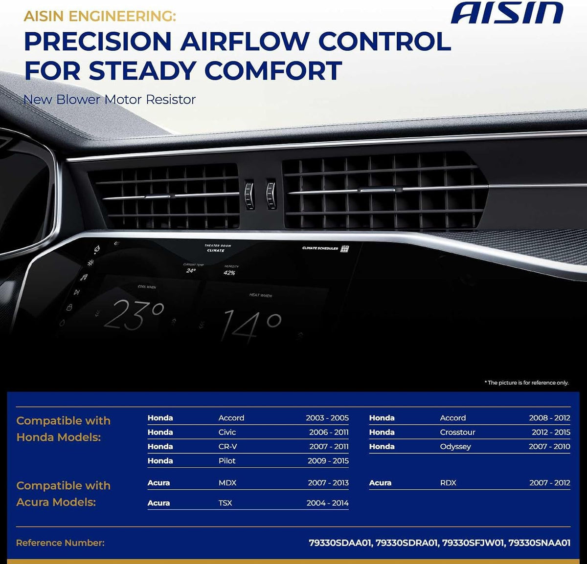 AISIN AFTERMARKET BMRH-00084 HVAC Blower Motor Resistor