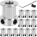 12 Pack GT2 Timing Belt Pulley 20 Teeth,8mm bore,synchronous Pulley