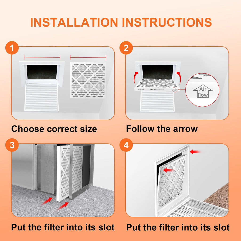 14x14x1 Air Filter 6 Pack MERV 11
