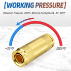 TAILONZ 1Pcs 5/8"OD DOT Straight Push to Connect Fittings