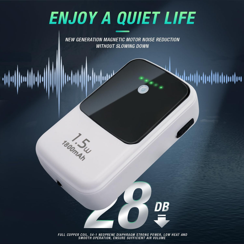 Rechargeable Aerator Portable Fish Bait Bucket Aquarium Air Pump