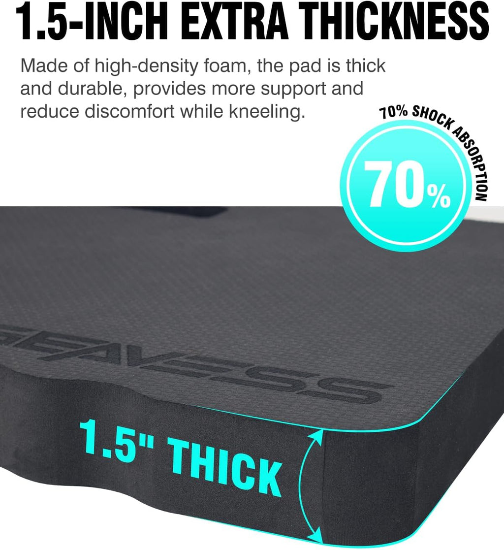 1.5" Extra Thick Kneeling Pad, Foam Knee Pad Cushion, 17.5"x11"