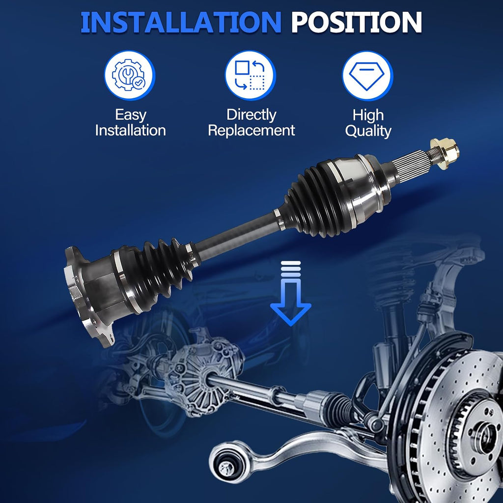 Maxfavor CV Axle Front Pair Fit for 1999-2006 Chevy Silverado 1500 CV Axles