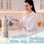 24 Pack Reusable Paper Towels Washable Cloths, Indian Block Print