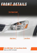 for 2005-2006 Nissan Altima Headlights Assembly Chrome Pair