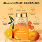 Vitamin C Turmeric Face Moisturizer, Brightening Daily Face Cream, 2.3 oz