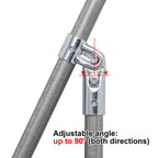 Fanmao 10 Sets Adjustable Angle Pipe Clamp Connector, Fits 3/4" EMT Conduit