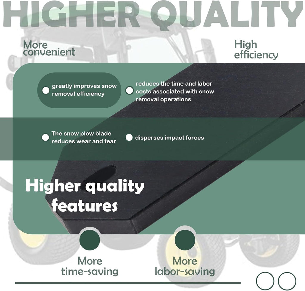 Heavy Duty Snow Plow Blade Edge Compatible with John Deere Sub-Compact Tractors Replaces M120139 (48 inch)