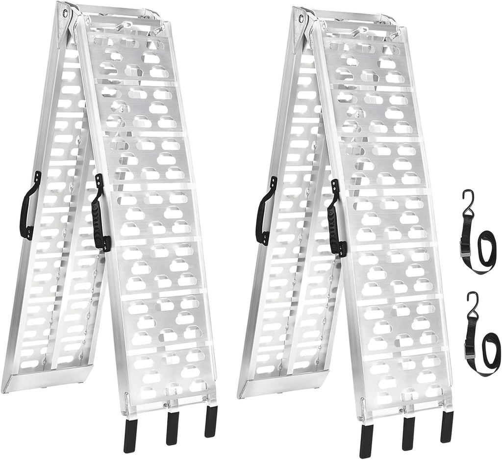 7.5 FT Aluminum Loading Ramps for Pickup Trucks | 1500 lbs Capacity ATV, Motorcycle, Lawn Mower, Dirt Bike, UTV