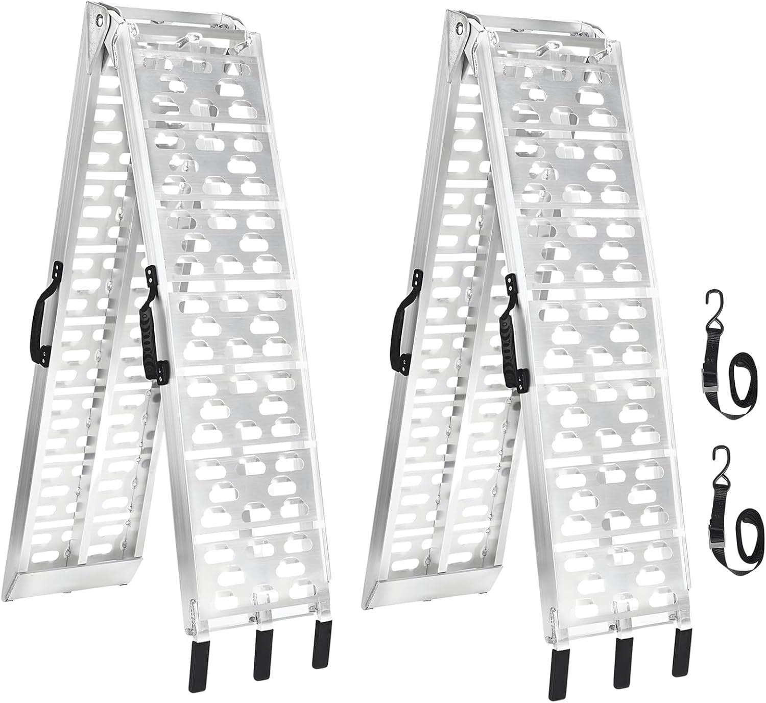 7.5 FT Aluminum Loading Ramps for Pickup Trucks | 1500 lbs Capacity ATV, Motorcycle, Lawn Mower, Dirt Bike, UTV