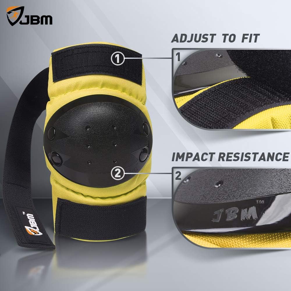 Adult & Kids Knee Pads Elbow Pads and Wrist Guards for Inline Skating, Roller Skating, Skateboarding, Scootering