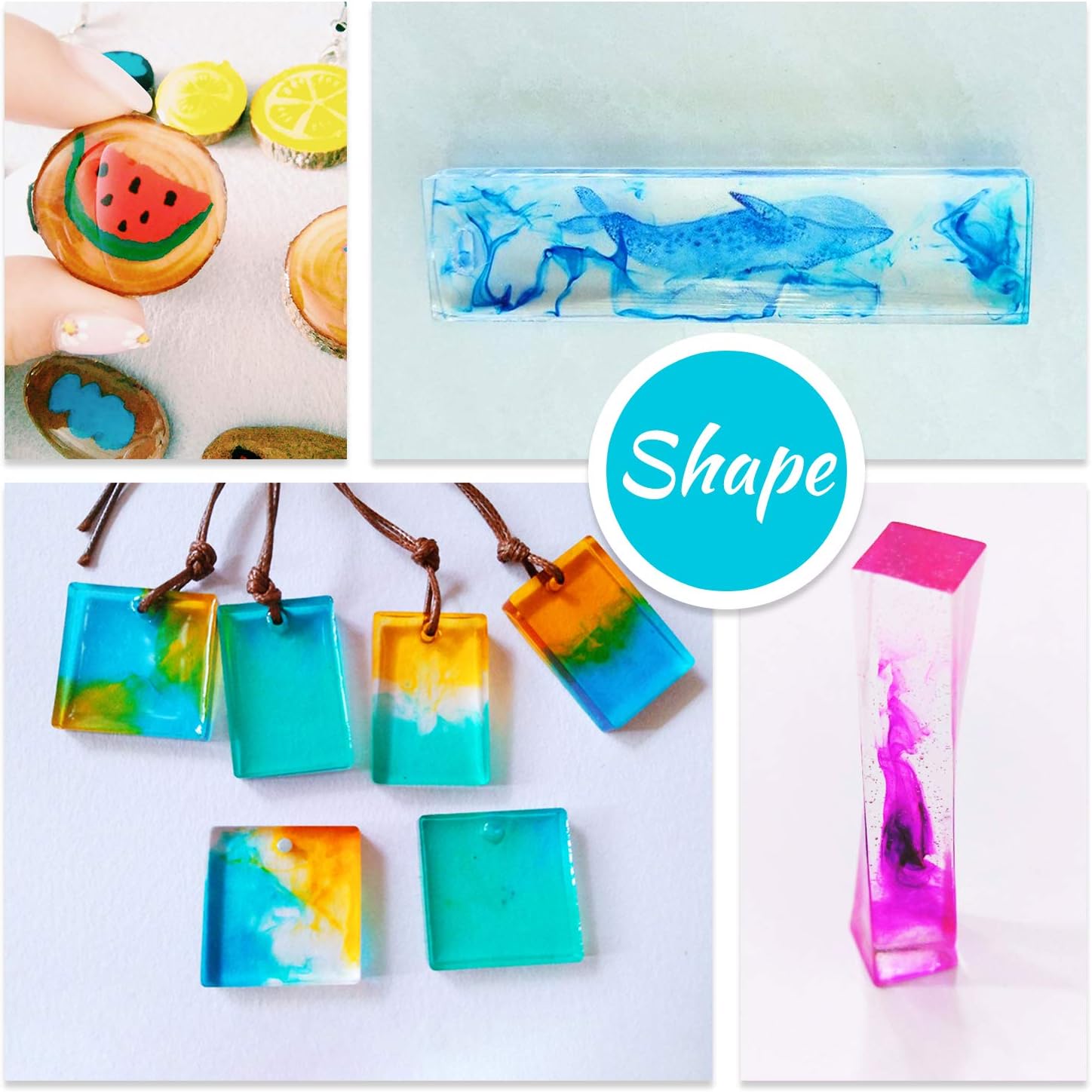 Epoxy Resin Pigment - 18 Colors Epoxy UV Resin Dye Liquid Transparent for UV Glue Coloring, DIY Jewelry Making