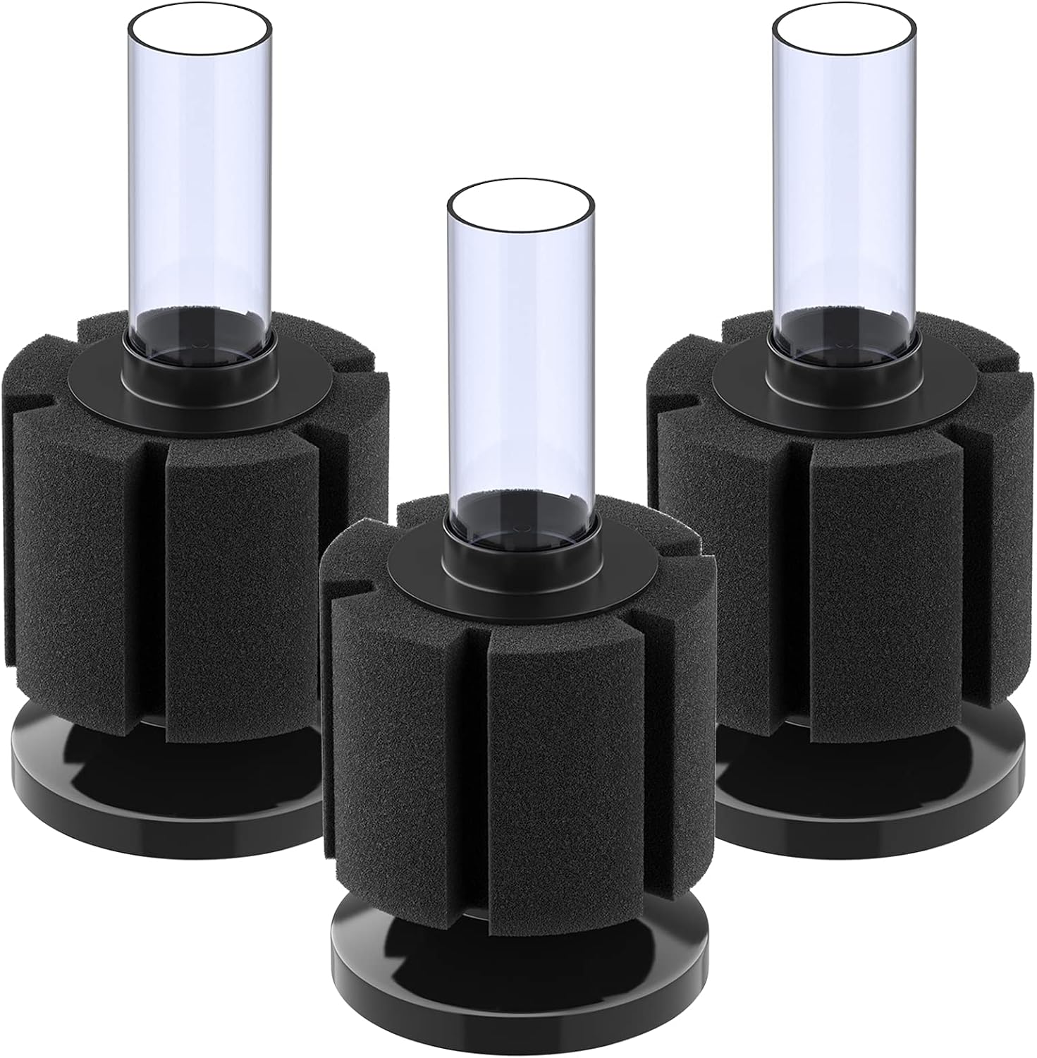 3 Pack Aquarium Sponge Filter Quiet Betta Fry Shrimp and Small Fish Foam Filter for Tiny Fish Tank up to 10 Gallon