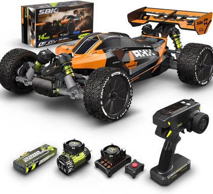 1/10 Brushless RC Cars, 40+ mph Max, 4X4 RTR Off-Road Buggy | RLAARLO SBK10 Remote Control car for Boys and Adults