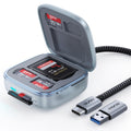 Micro SD Card Reader Case, TF 4.0 Memory Card Reader Holder(5Gbps) | UHS-II 6-Slot Cards Storage, Plug&Play, F17