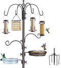Bird Feeding Station Kit, 94-Inch, 6-Hook Metal Bird Feeder Pole