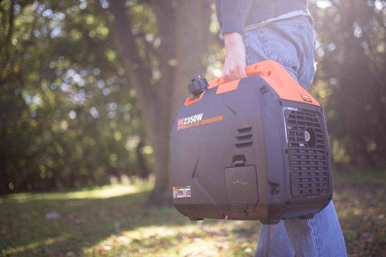 Super Quiet 2350-Watt Portable Inverter Generator with Fuel Shut Off, Gasoline Power, Ultra Lightweight (56235i), Black