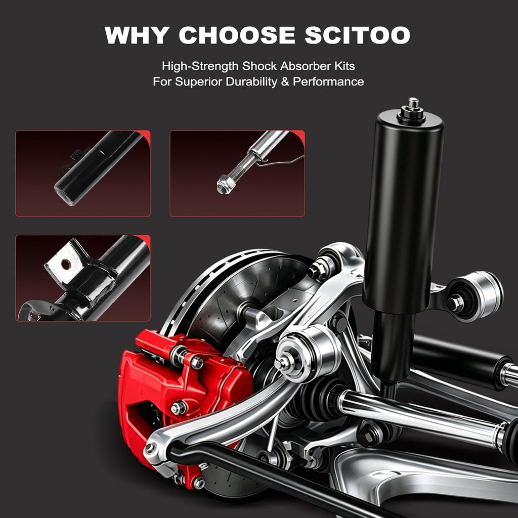 SCITOO 2pcs Front Shock Absorbers Replace for Ford Taurus