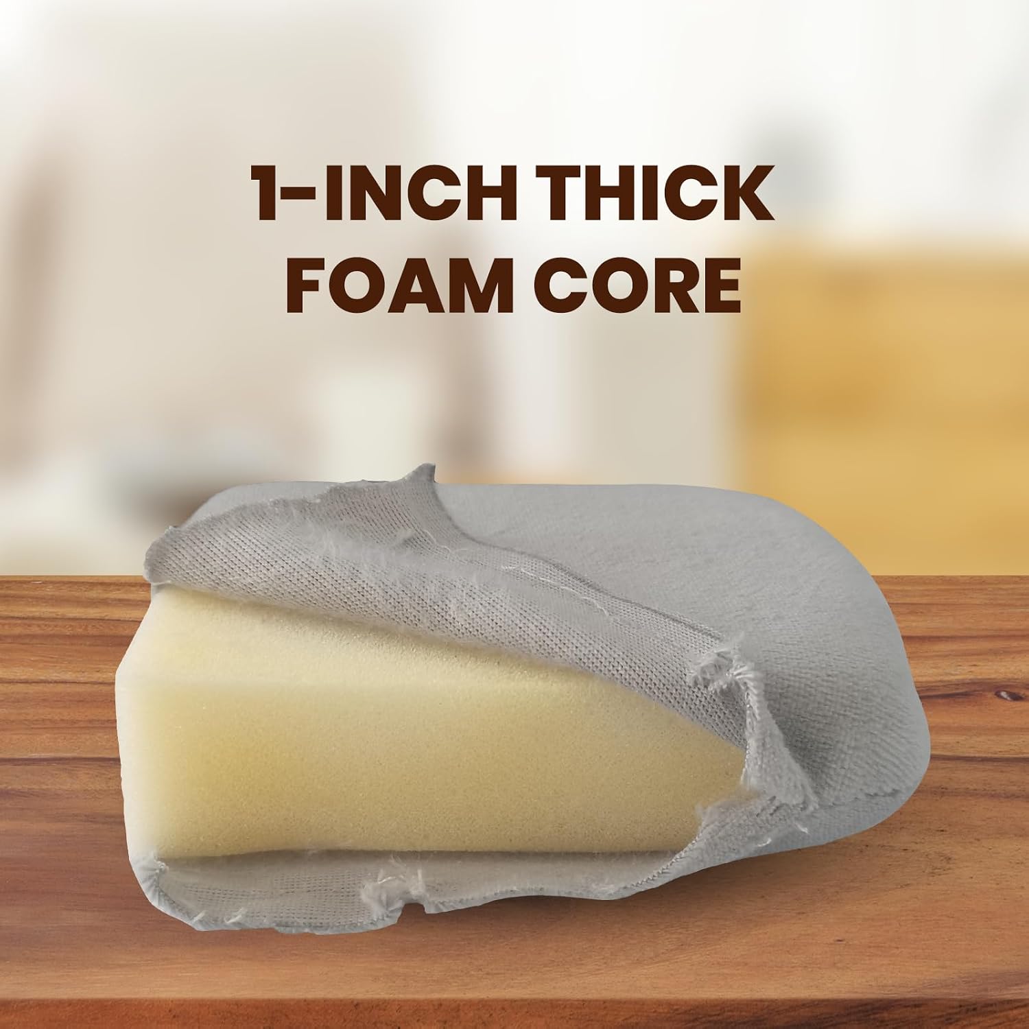 6 Pack Stain Sponge Applicators, 3" x 4" Lint-Free Staining Pads with Microfiber Cover, Foam Core Brushes for Wood