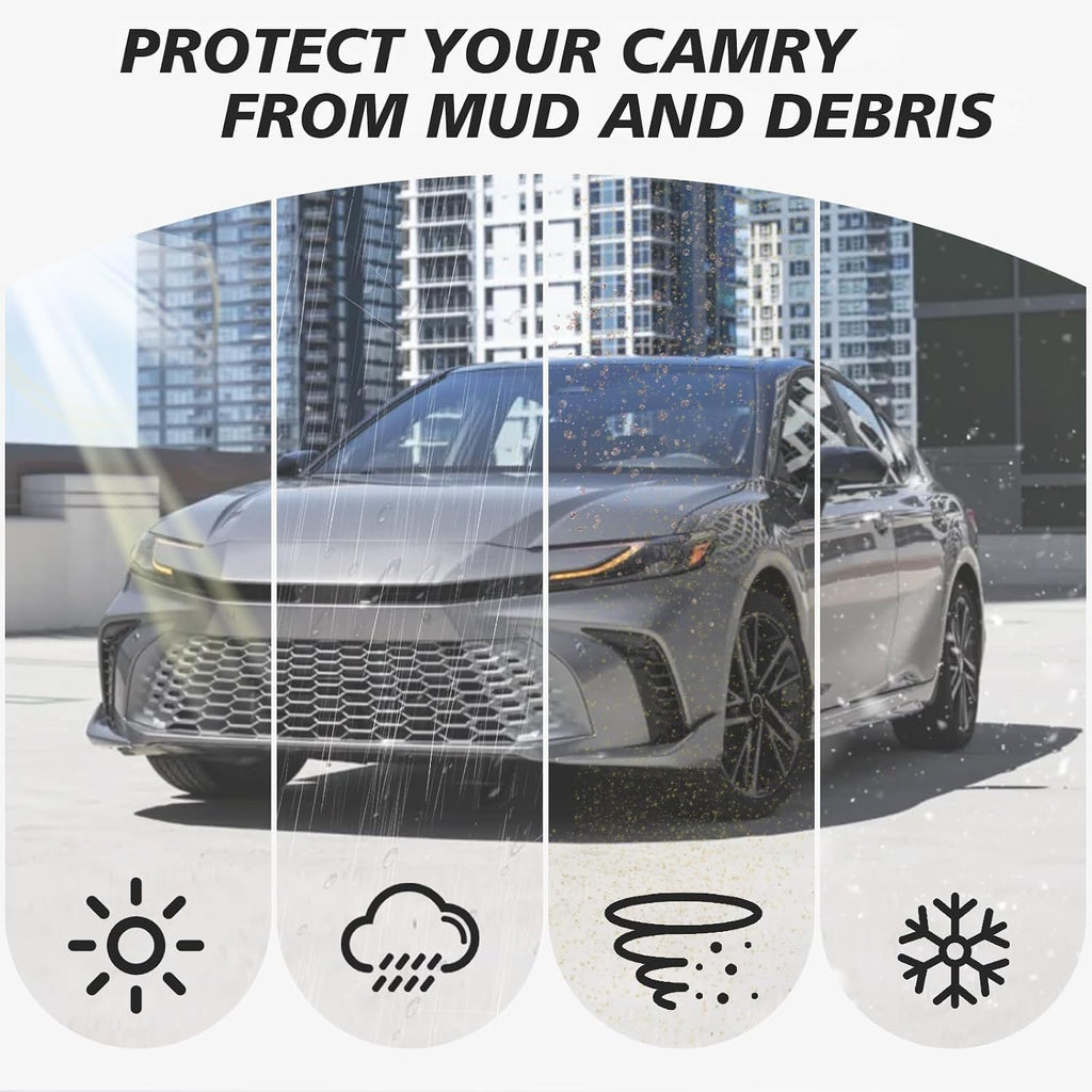 Mud Flaps for 2025 2026 Toyota Camry LE, XLE (Not for SE/XSE) | Accessories Splash Guards Wheel & Tire Mudguards