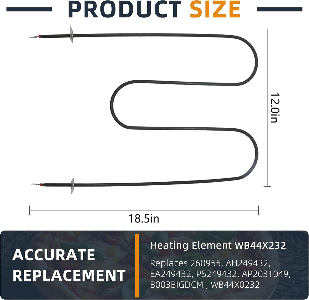 WB44X232 Oven Bake Element Fit for G.E Hot.Point Ken.more Oven