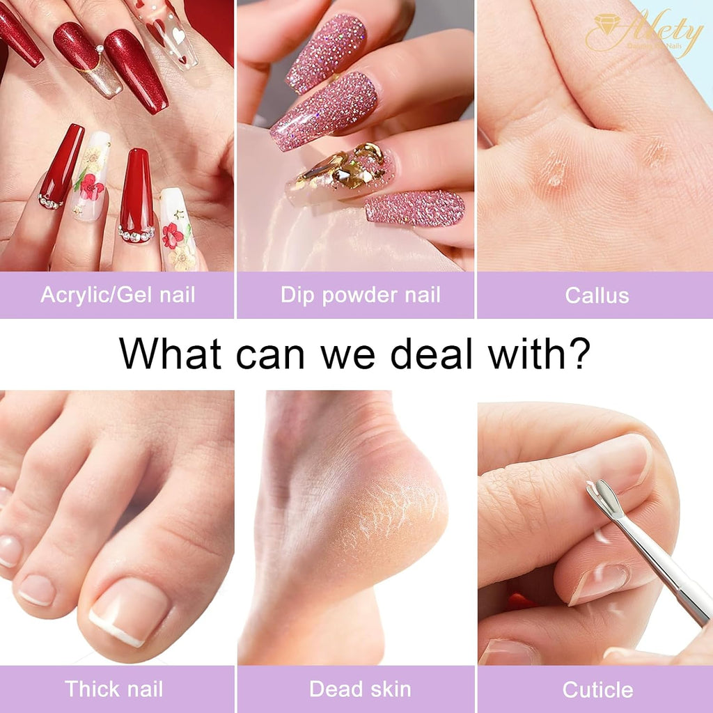 Electric Nail Drill Kit, Electric Nail File for Acrylic Gel Nails